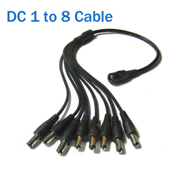 Power Supply Cable DC 1 to 8 Power Splitter Adapter Cable for Security CCTV Camera Power Supply Cable DC 1 to 8 Power Splitter Adapter Cable for Security CCTV Camera